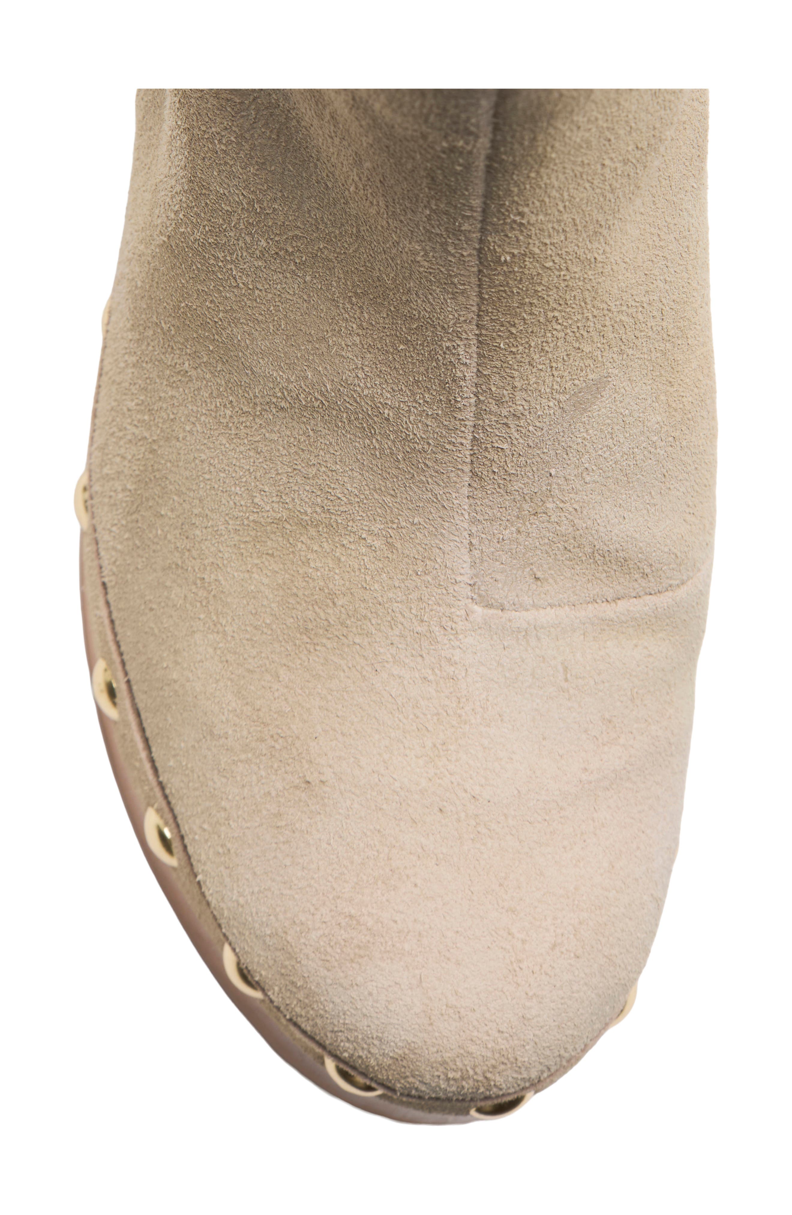 Grayson Clog Boot, Alternate, color, STONE OILED SUEDE