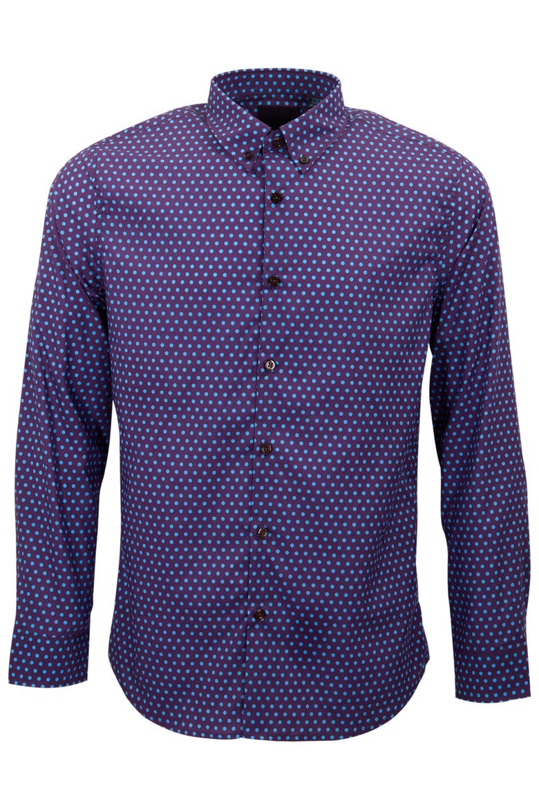 Mitchell Button-Up Shirt, Alternate, color, Purple