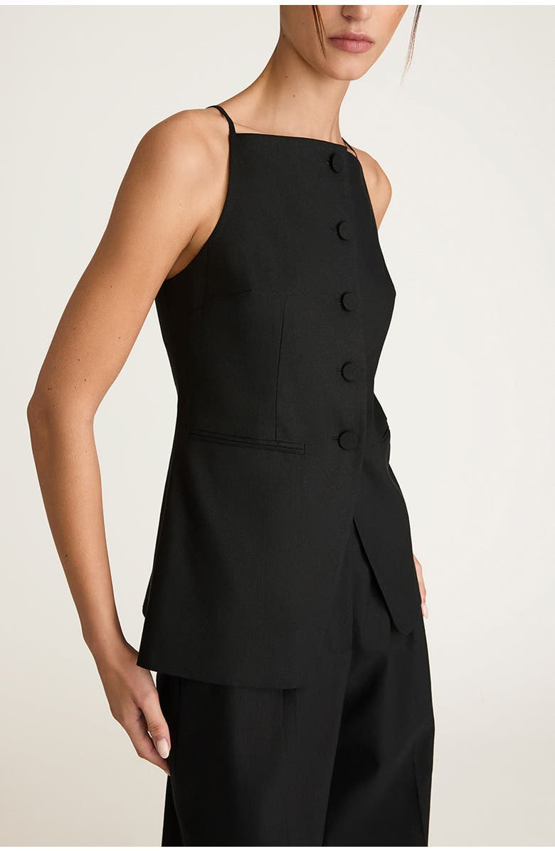 Rebecca Taylor Sleeveless Structured Top, Alternate, color, Black