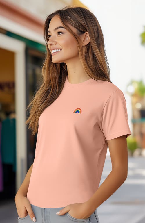 Dalix Womens Rainbow Jersey Relaxed Tee