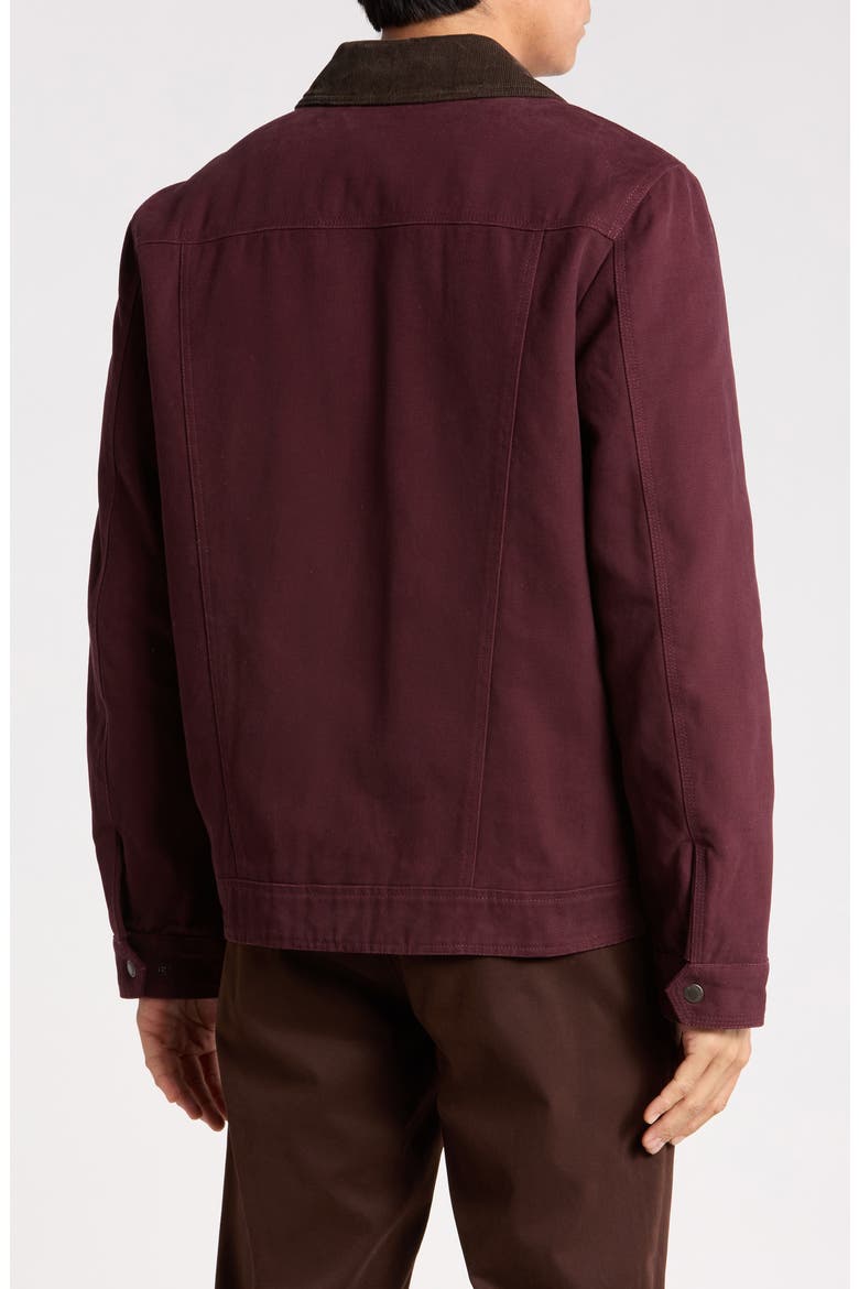 Corduroy Collar Workwear Jacket, Alternate, color, DARK CHOCOLATE