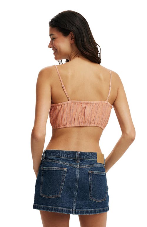 Cotton On Emily Micro Top In Multi Texture Stripe