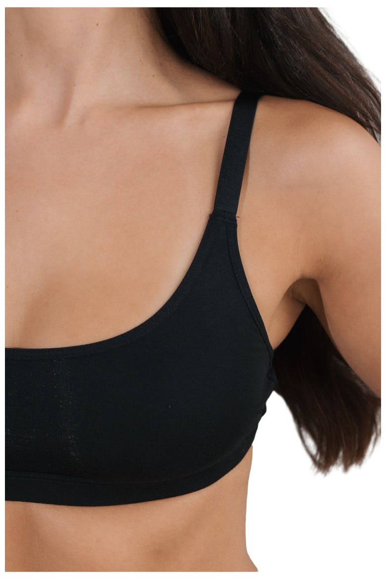 Vital Scoop Bralette, Alternate, color, Midnight