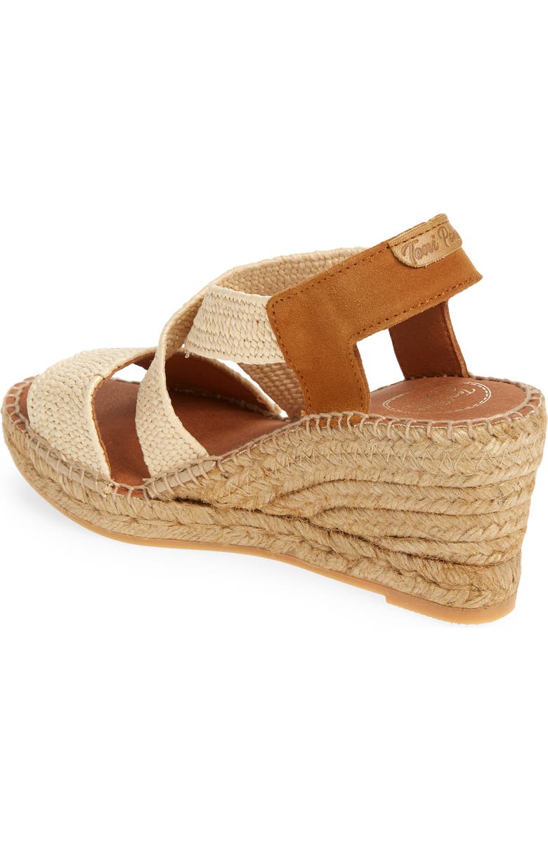 Toni Pons Susa Espadrille Wedge Sandal, Alternate, color, Natural