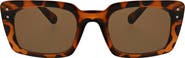 BCBGeneration Retro 52mm Rectangle Sunglasses