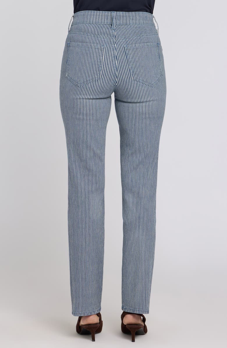NYDJ Marilyn Straight Leg Jeans, Alternate, color, Malaga Stripe