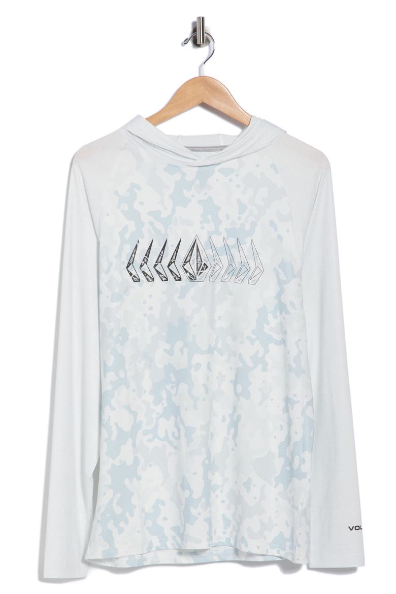 Expanse Hooded Long Sleeve T-Shirt, Alternate, color, WHITE COMBO