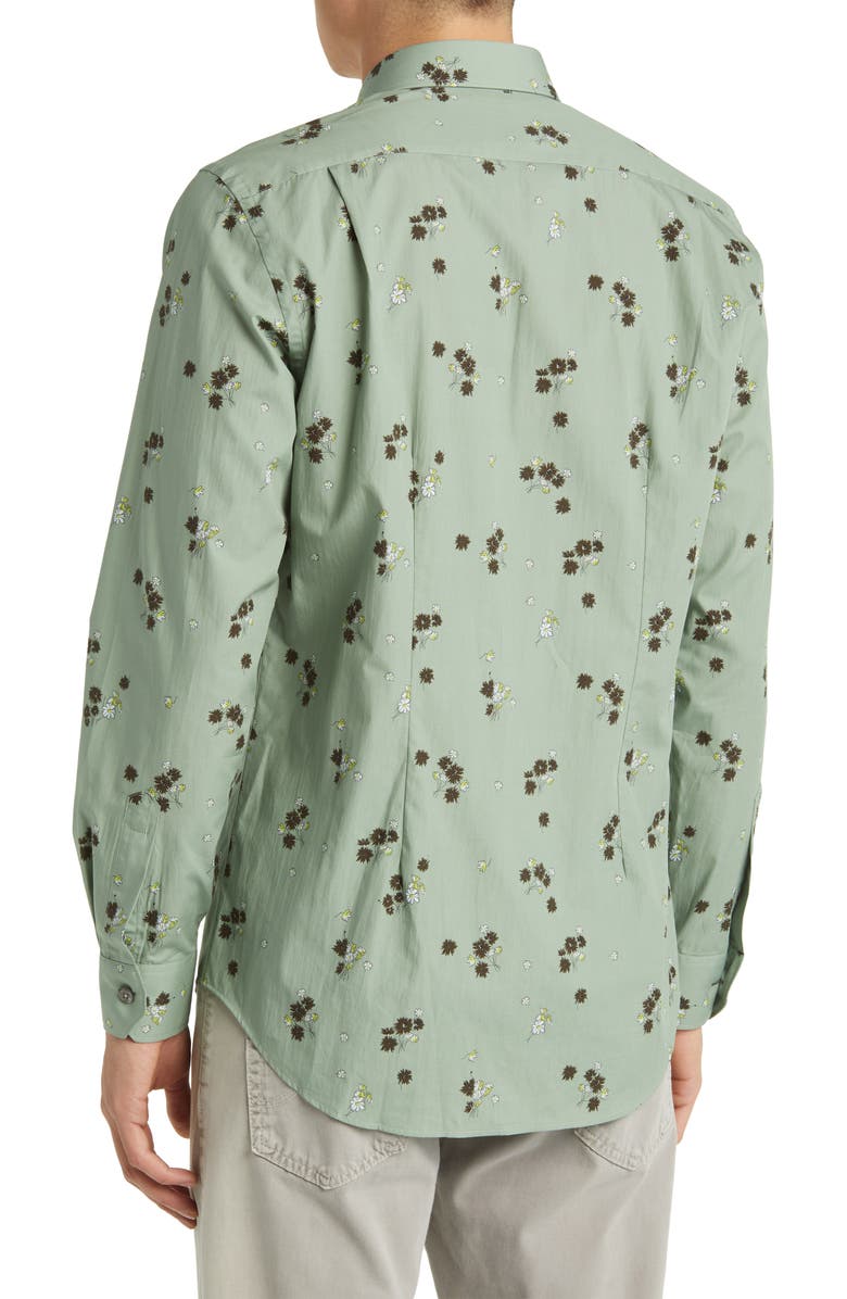 Paul Smith Tailored Fit Floral Cotton Dress Shirt, Alternate, color,