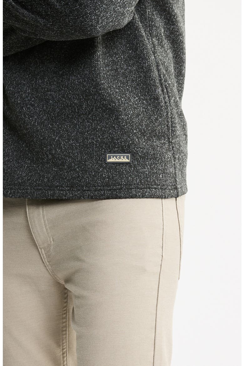 Stretch Sweater Fleece Quarter Zip Pullover, Alternate, color, CHARCOAL FLEECE