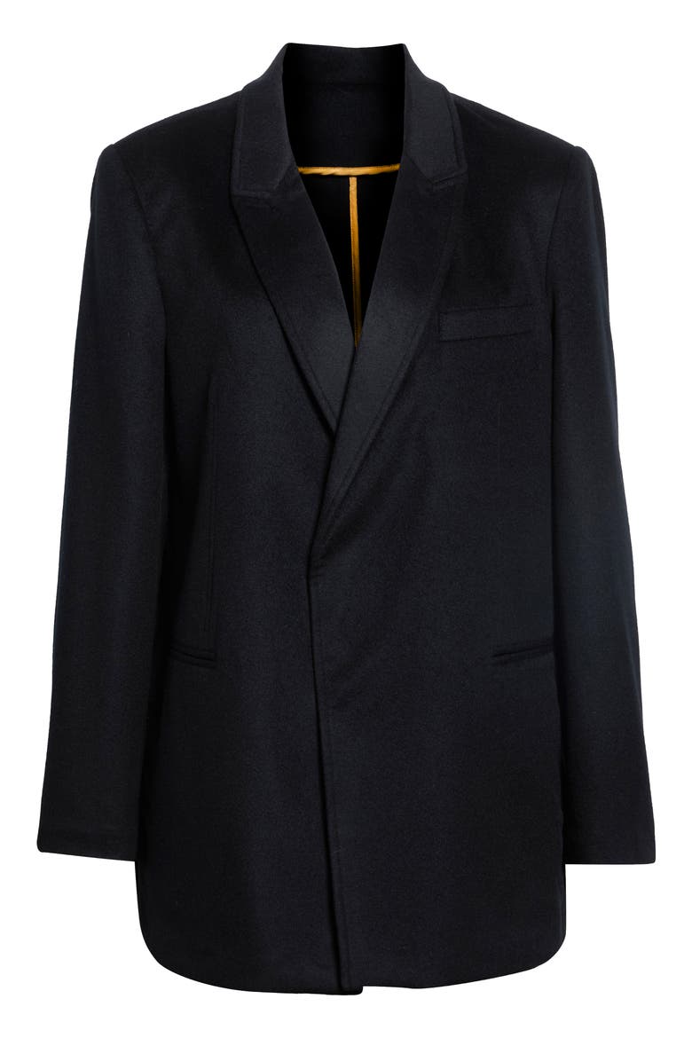 Wool and Cashmere Suit Blazer, Main, color, BLACK
