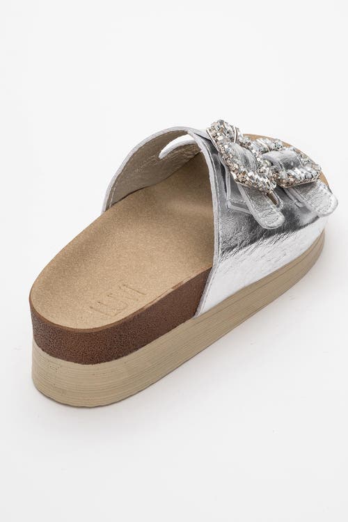 Forever & Always Shoes Polacca Leather Slide Sandal