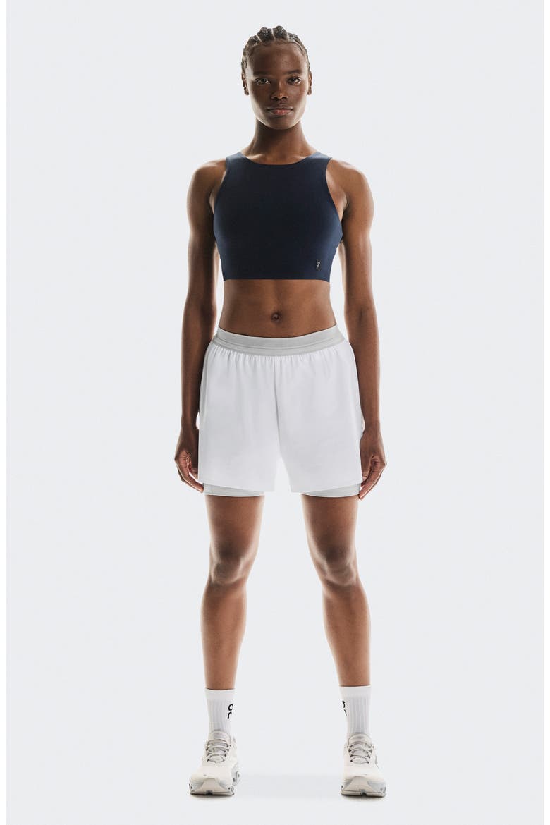 Core 2 in 1 Crop Tank Top, Alternate, color, NAVY