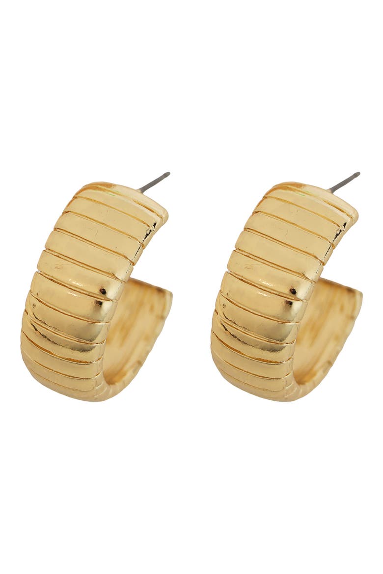 Etched Hoop Earrings, Main, color, GOLD