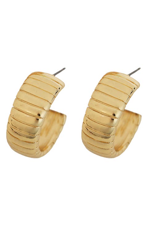 Etched Hoop Earrings