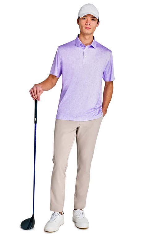 Construct Chambray Polo In Lilac
