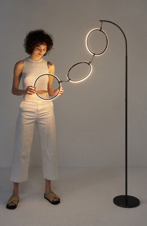 Brightech Nova 74" Novelty Halo Integrated Led Floor Lamp With 3-way Dimming