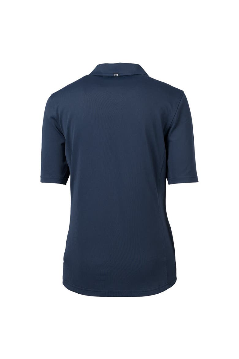 Women's Cutter & Buck Navy Baltimore Ravens Virtue Eco Pique Recycled Polo, Alternate, color, Navy