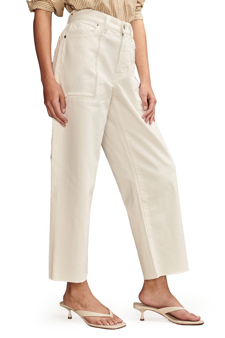 Lucky Legend Patch Pocket High Waist Wide Leg Jeans, Main, color, FRESH START