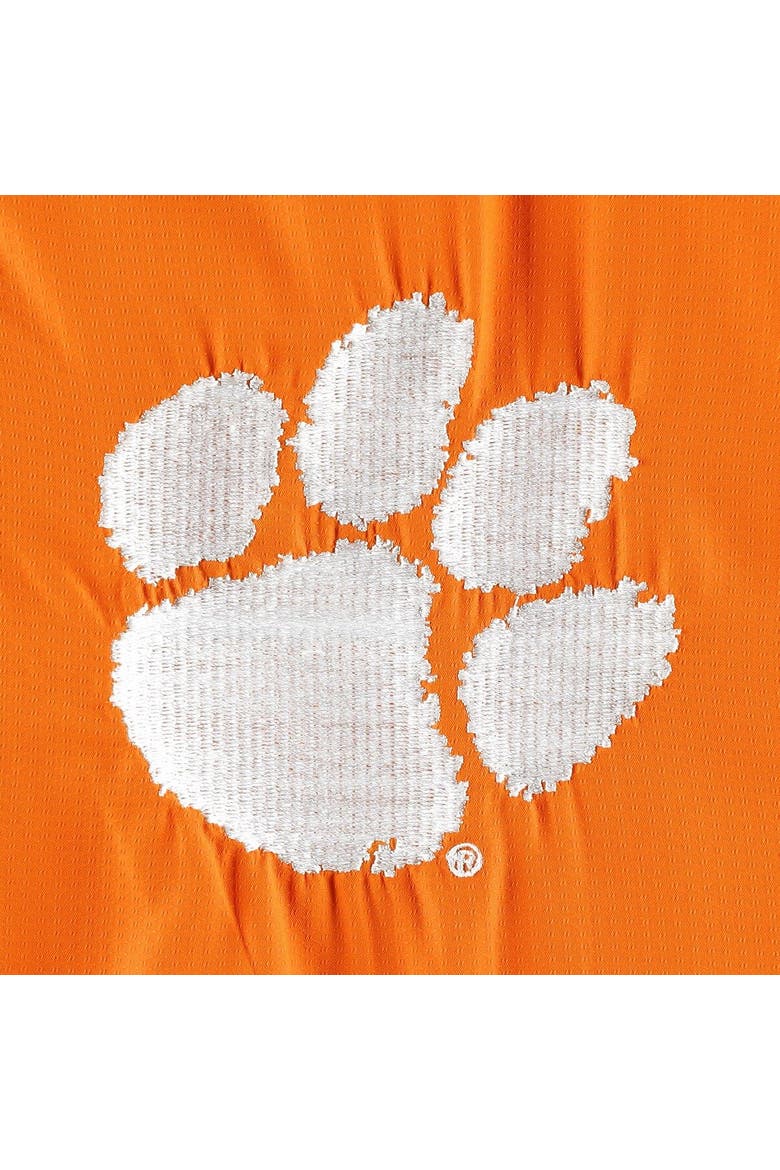 Men's G-III Sports by Carl Banks White/Orange Clemson Tigers Fair Catch Half-Zip Anorak Jacket, Alternate, color, White