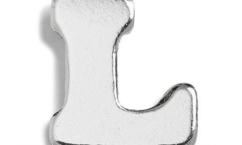 Nashelle Initial Charm In Sterling Silver - L