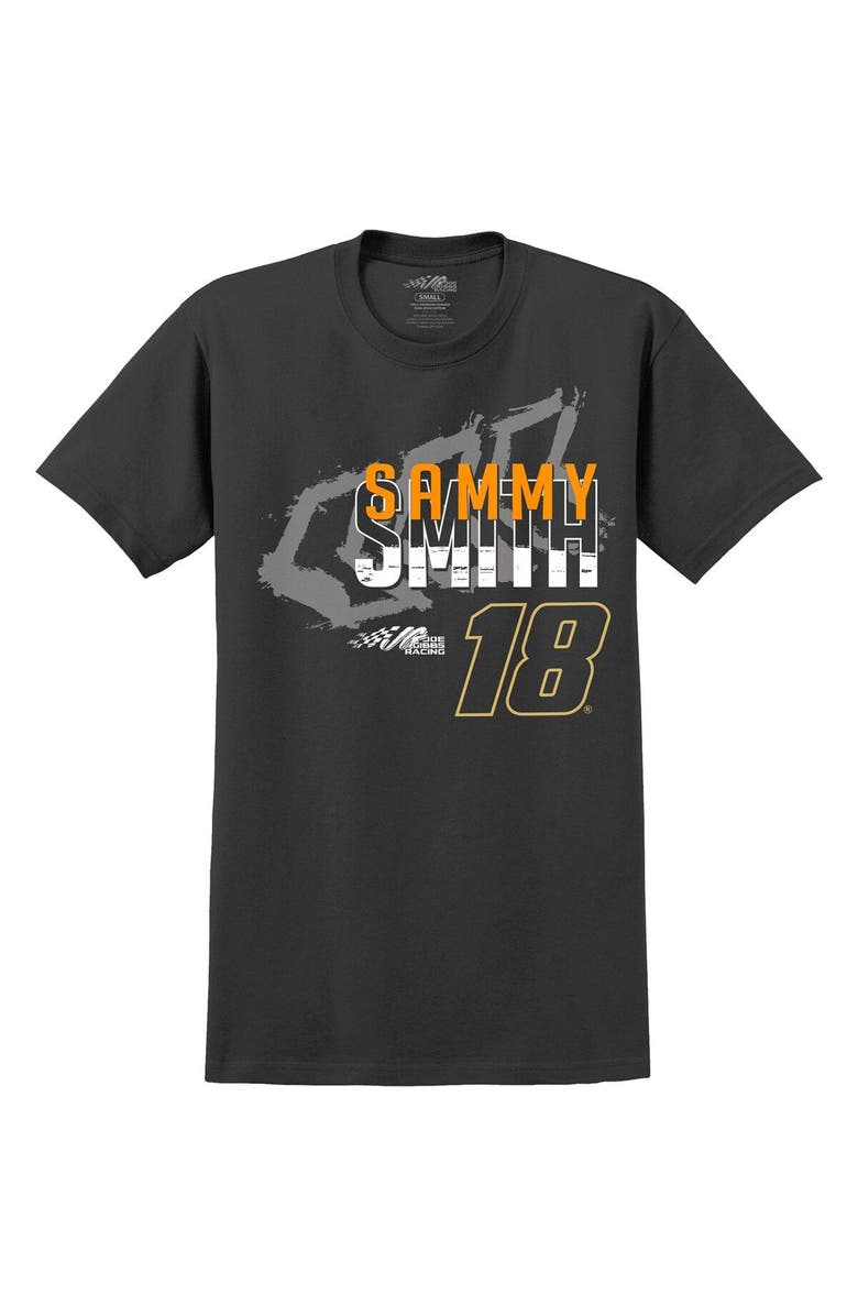 JOE GIBBS RACING TEAM COLLECTION Men's Joe Gibbs Racing Team Collection Black Sammy Smith TMC Car T-Shirt, Alternate, color, Black