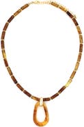 Panacea Beaded Pendant Necklace