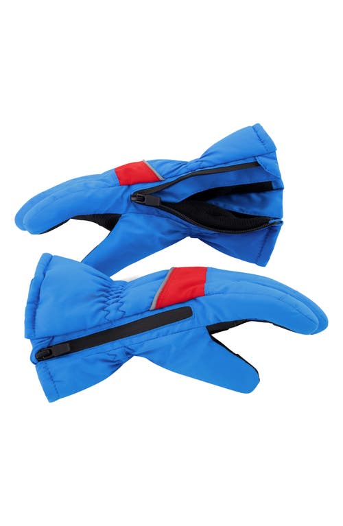 Andy & Evan Toddler/child Boys Kids Zipper Gloves In Blue