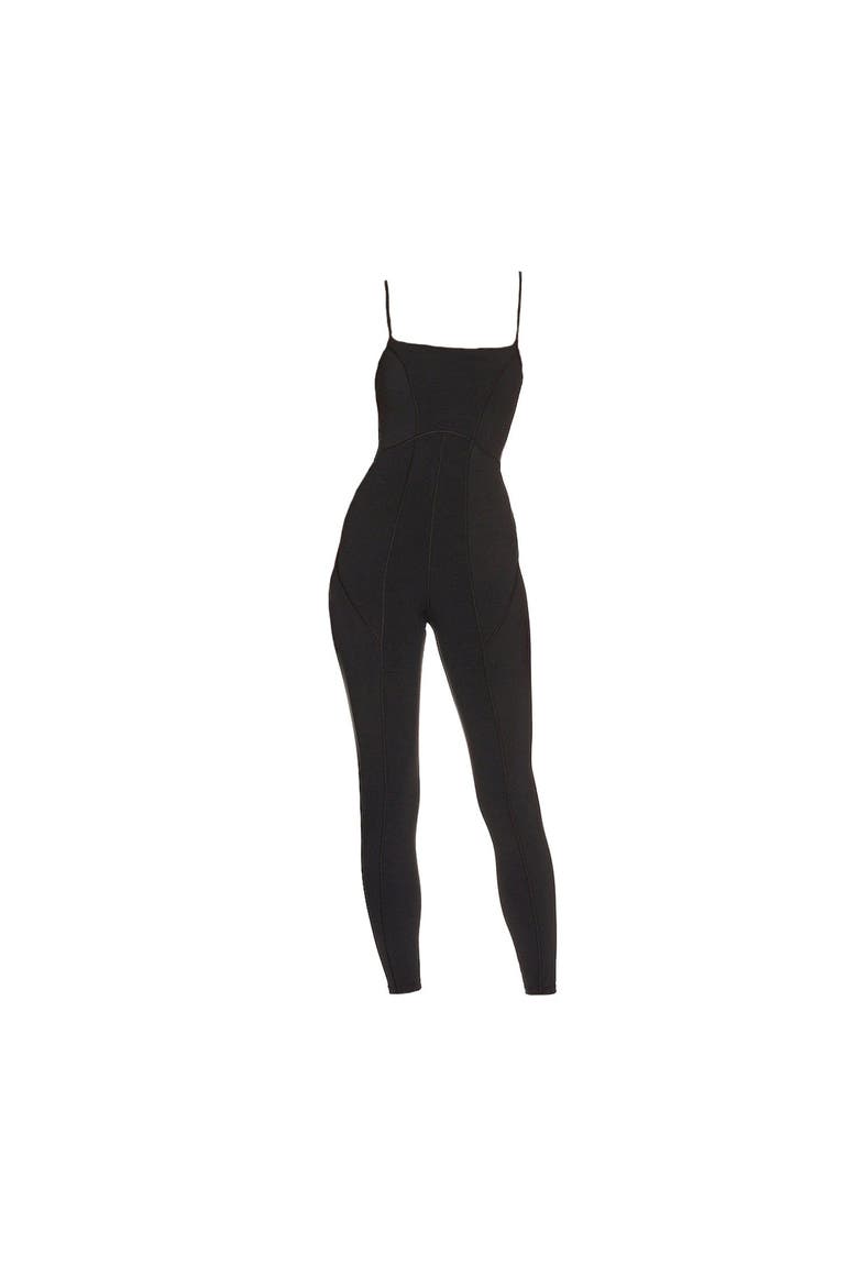 Lorna Criss-Cross Organic Cotton Jumpsuit, Main, color, Black