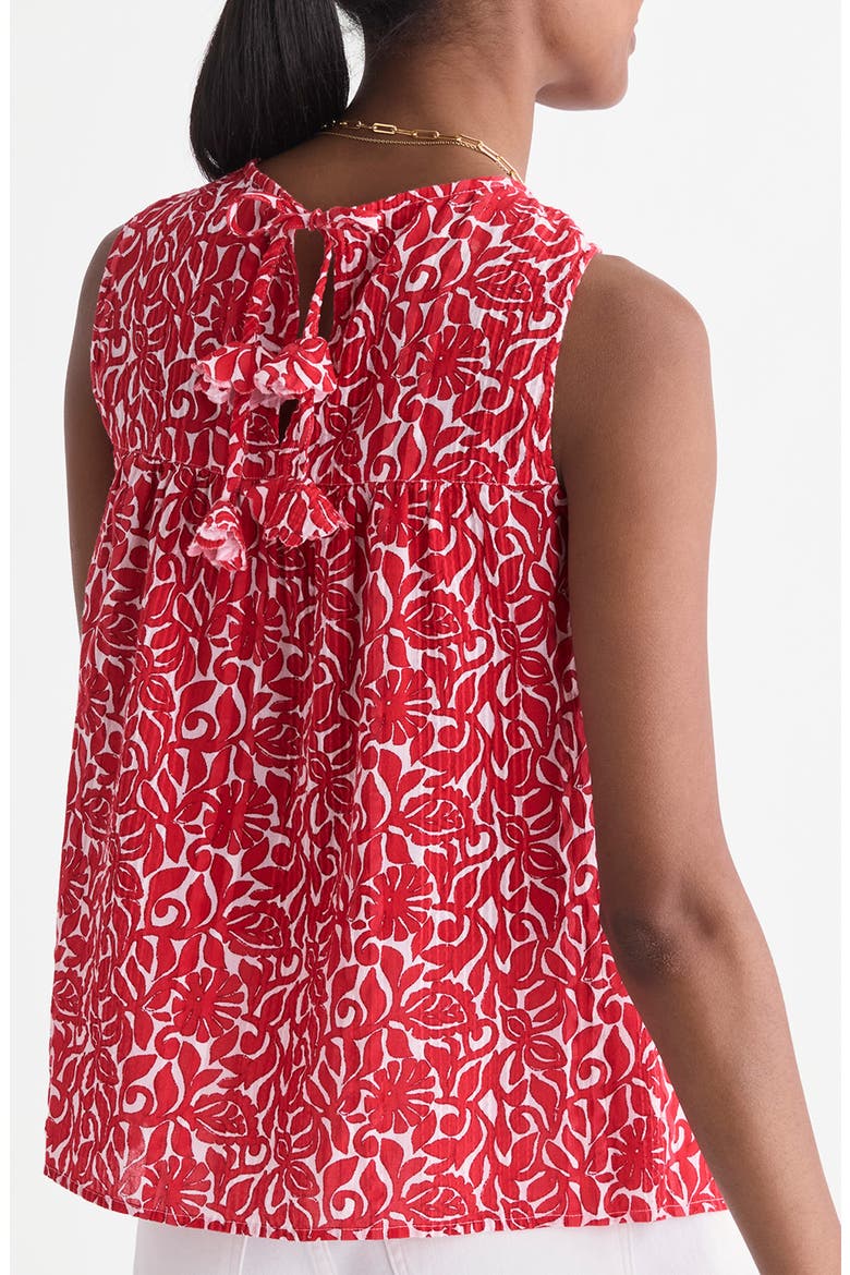 Lynn Print Sleeveless Top, Alternate, color, LIGHTHOUSE RED LEILA