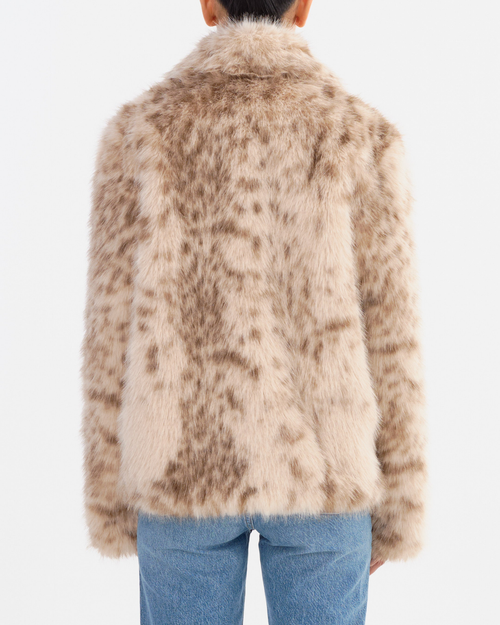Lamarque Ravenna | Faux Fur Coat In Neutral