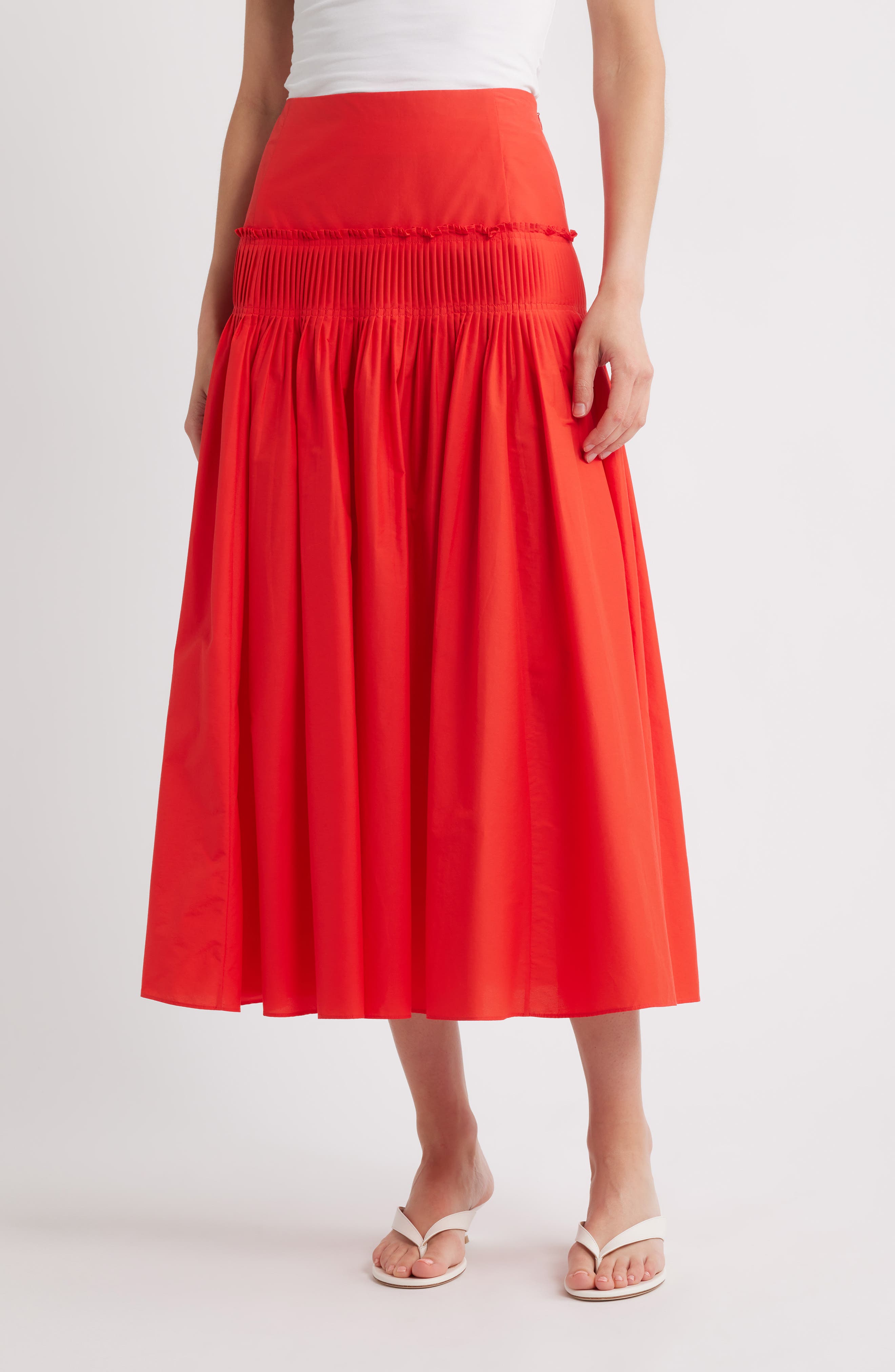 Theory Accordion Yoke Skirt