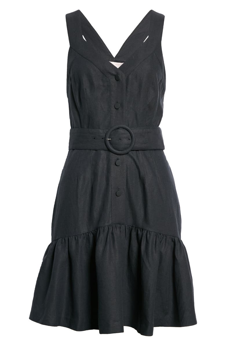 Ted Baker London Yazmino Linen Blend Tiered Ruffle Dress, Alternate, color,