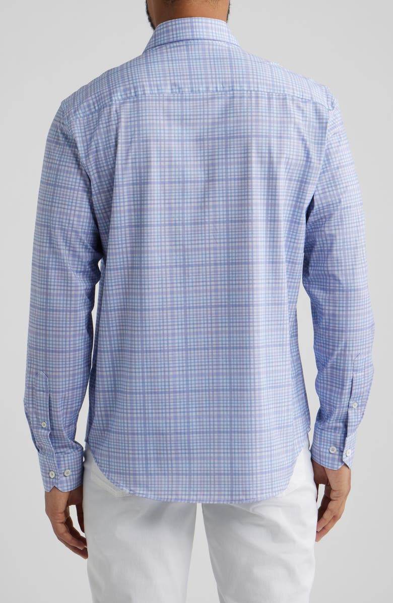 Bugatchi James OoohCotton<sup>®</sup> Plaid Button-Up Shirt, Alternate, color, Lilac