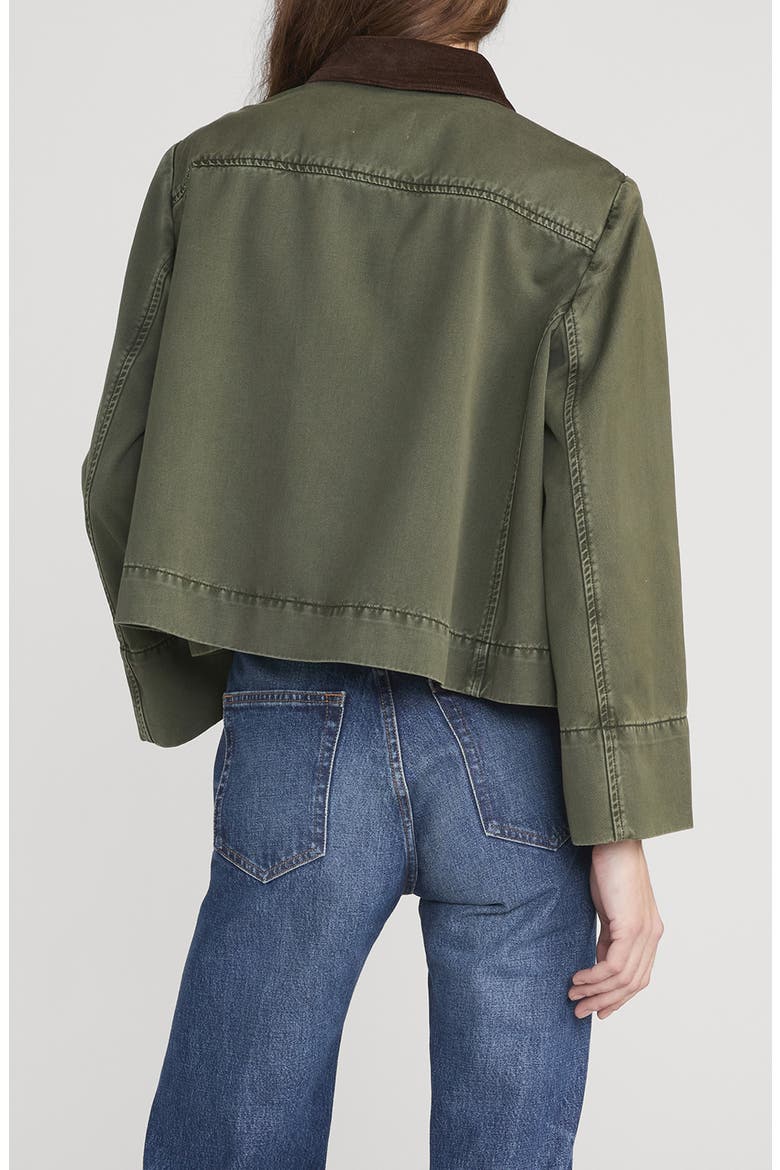 The Mini Swing Jacket, Alternate, color, MILITARY GREEN
