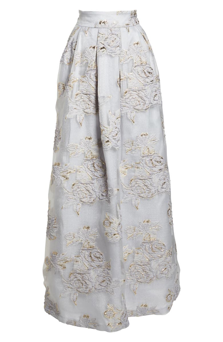 Eliza J Jacquard Ball Skirt, Alternate, color,