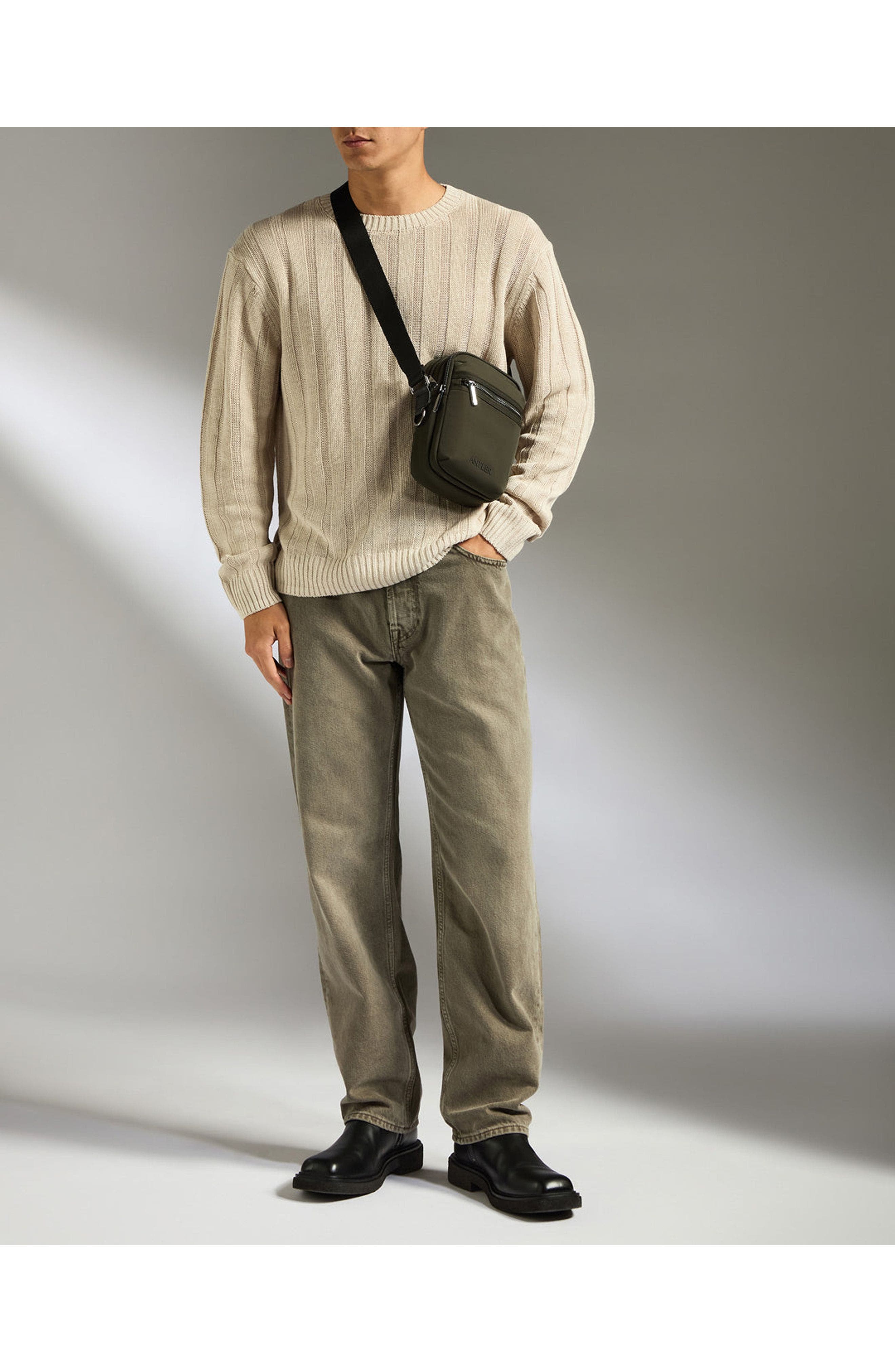 Icon Crossbody Bag, Alternate, color, Dark Khaki Green