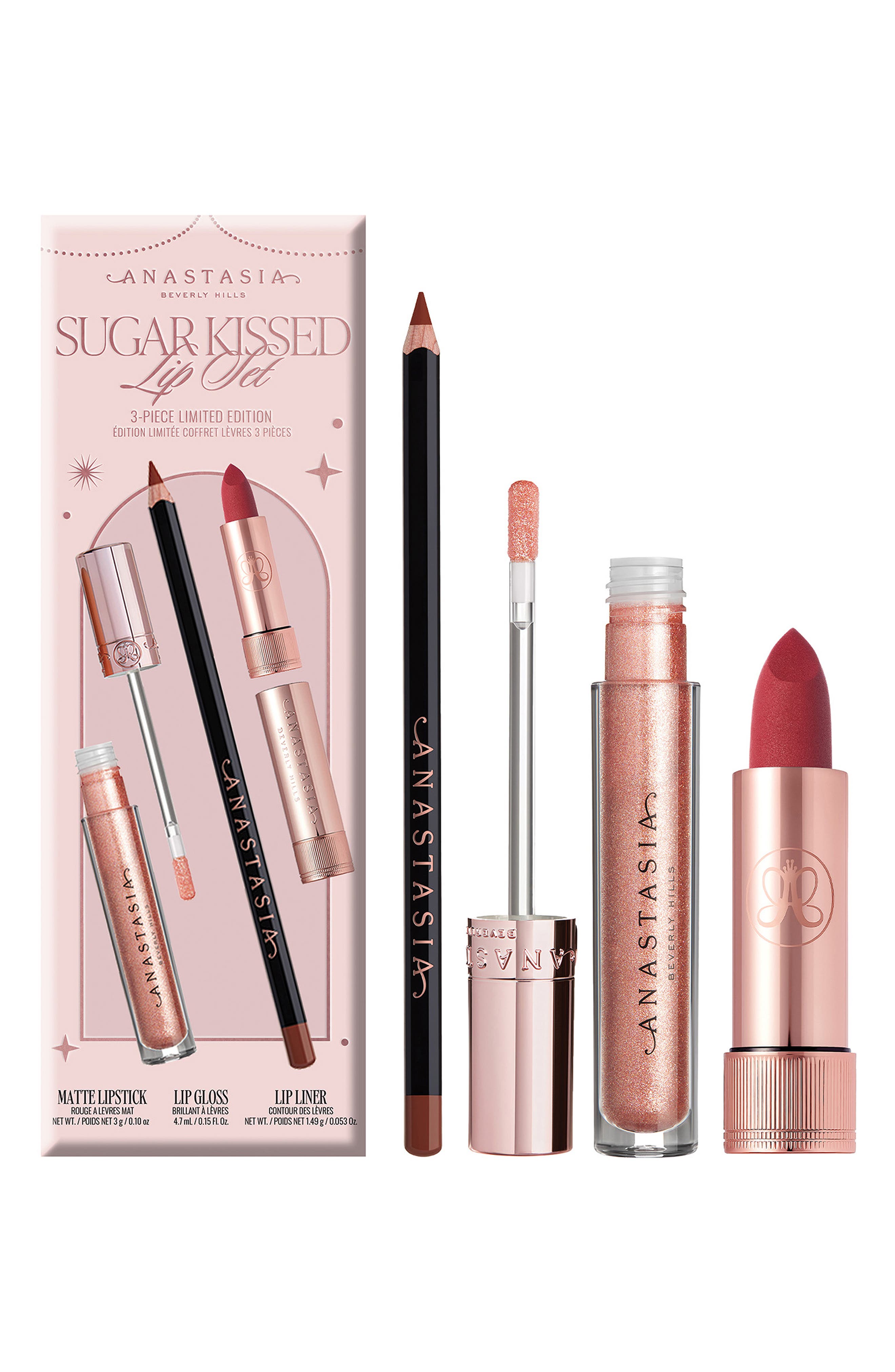 Holiday 3-Piece Lip Set $71 Value