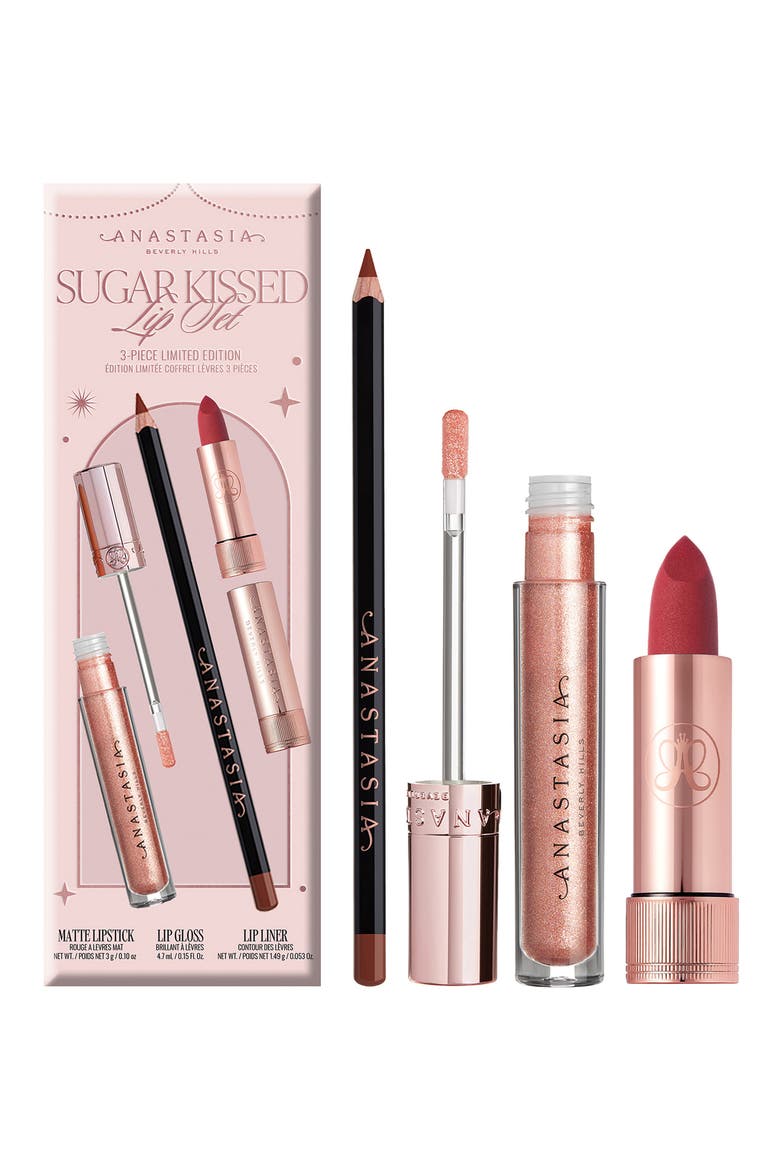 Holiday 3-Piece Lip Set $71 Value, Main, color, MALT