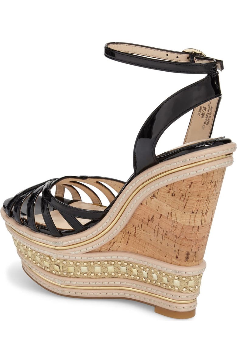 Jessica Simpson 'Aimms' Studded Platform Wedge Sandal, Alternate, color,