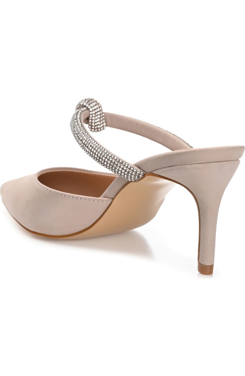 Journee Collection Lunna Crystal Embellished Pump - Wide Width, Alternate, color, Blush Smoke
