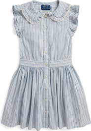 Polo Ralph Lauren Kids' Striped Cotton Poplin Dress