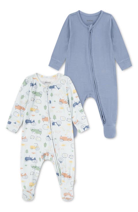 2-Pack Stretch Viscose Footies