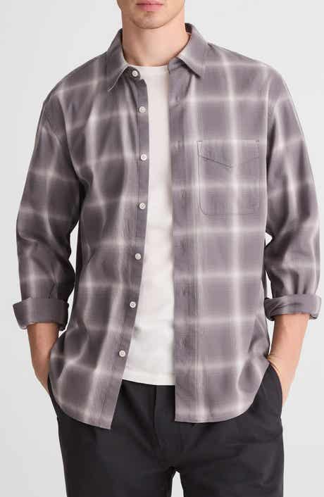 Plaid Patch Pocket Button-Up Shirt
