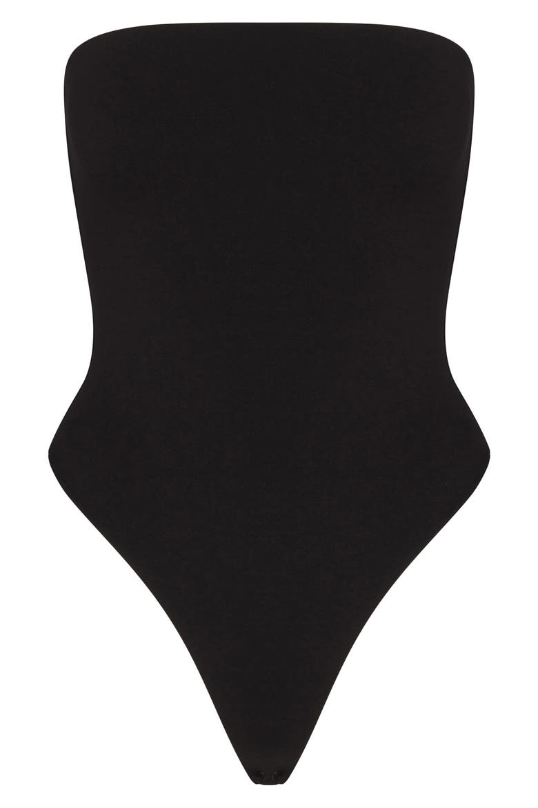 Meant Tube Bodysuit, Alternate, color, BLACK