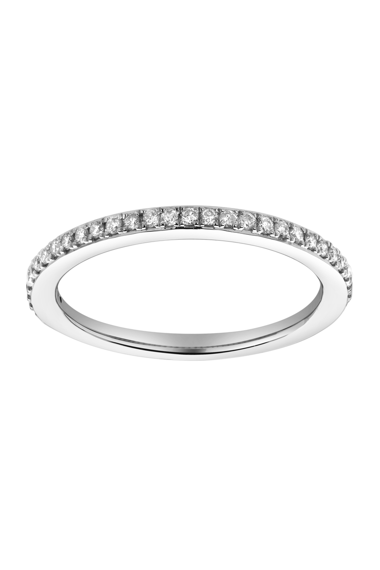 Whisper 14K Gold Round Diamond Studded Eternity Band Ring - 0.21cts, Main, color, 14K White Gold