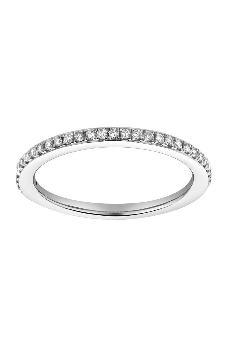 LuvMyJewelry Whisper 14K Gold Round Diamond Studded Eternity Band Ring - 0.21cts, Main, color, 14K White Gold