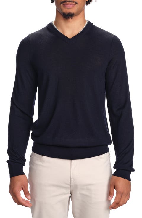 Merino Wool V-Neck Pullover
