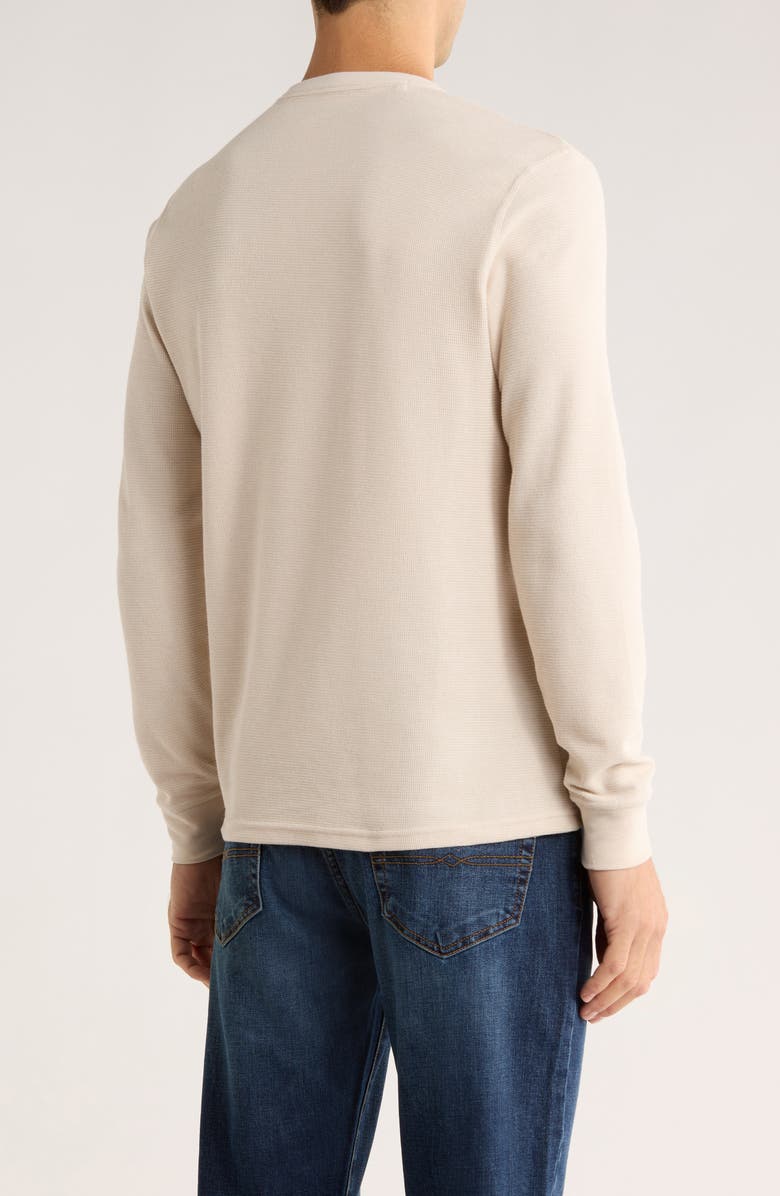 Lucky Brand Notch Neck Cotton Mélange Pullover, Alternate, color, Moonbeam W