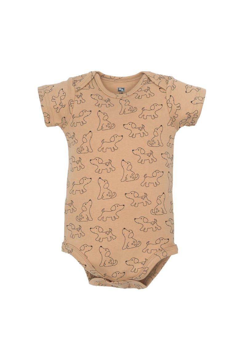 Comfortable Cotton Bodysuits 5pk, Alternate, color, Ruff Being Cute Dog
