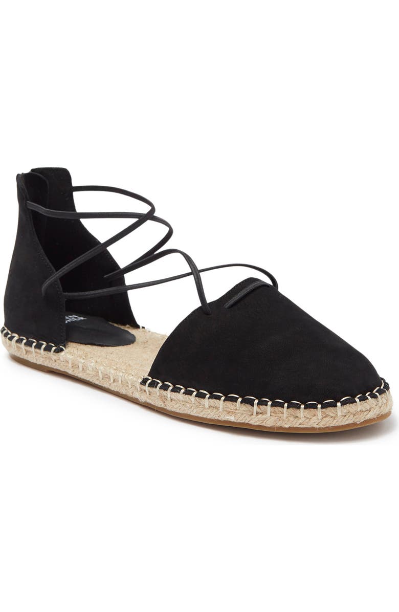 Eileen Fisher Lace-Up Espadrille Sandal, Main, color, Black
